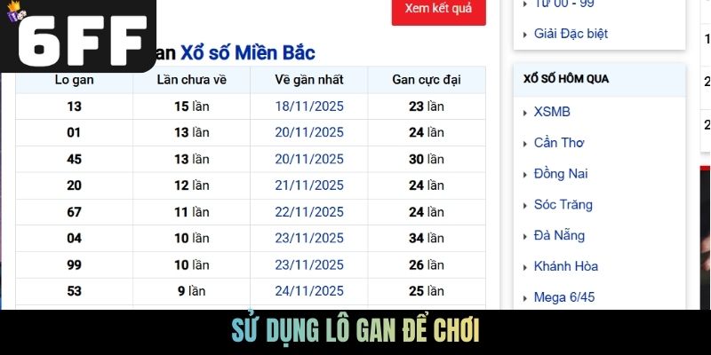 Sử dụng lô gan để chơi